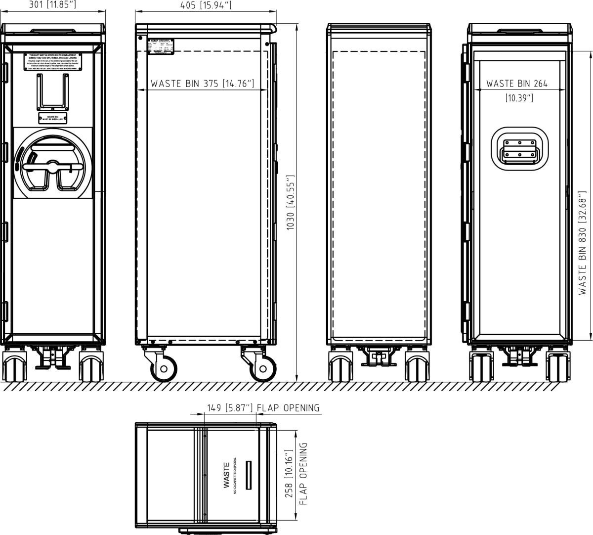 绘图: M-1系列半长垃圾车（车顶投口式）